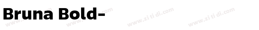 Bruna Bold字体转换
